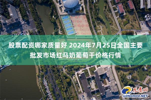 股票配资哪家质量好 2024年7月25日全国主要批发市场红马奶葡萄干价格行情