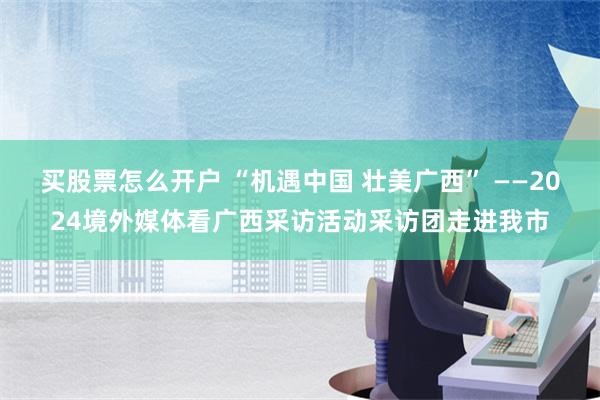 买股票怎么开户 “机遇中国 壮美广西” ——2024境外媒体看广西采访活动采访团走进我市